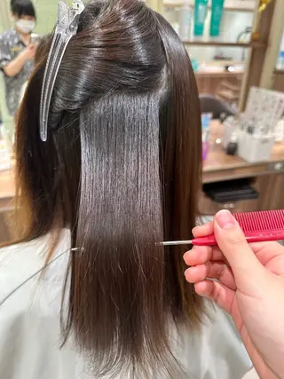 セミロング 清瀬駅/痛ませない 縮毛矯正/山崎のヘアスタイル