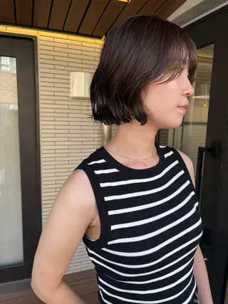 ショート カラー 暖色・パーマ 🌼クニトウメイのヘアスタイル