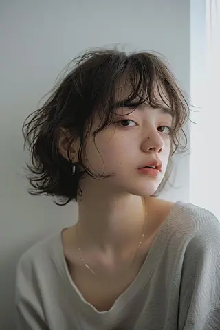 ショート カラー パーマ 🌜 Lulu 🌛 公式/大通のヘアスタイル