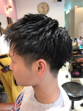 ショート メンズ 大阪長居🌱野見山 卓也のヘアスタイル