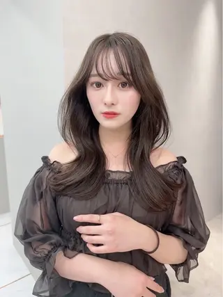 セミロング カラー 池袋/似合わせ/縮毛 髪質改善【ugen】のヘアスタイル