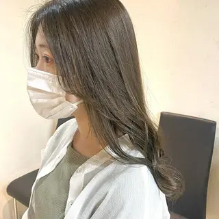 ロング カラー 後藤紗英/髪質改善 /オリーブベージュのヘアスタイル