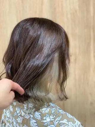 ミディアム カラー 松吉 純平のヘアスタイル