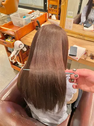 ロング パーマ 癖毛&ダメージ改善 カット/soyaのヘアスタイル