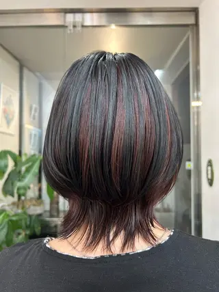 カラー WOM所属・府川 星利奈のヘアスタイル