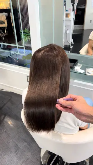 ミディアム 【髪質改善/縮毛矯正 /カラー】ホサカのヘアスタイル