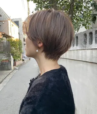 ショート ハイトーン/ 透明感カラー/夕海のヘアスタイル
