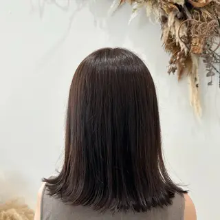 ミディアム カラー ヘアアレンジ 岩本みるか/ 暖色カラー/ベージュのヘアスタイル