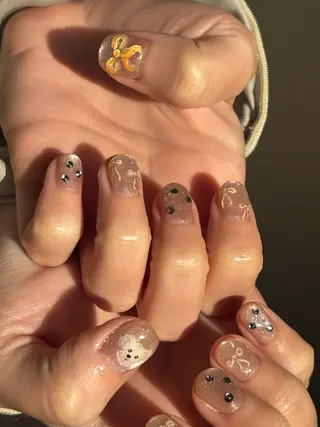 メンズ ネイル akari✨ 韓国風、メンズネイルのネイルデザイン