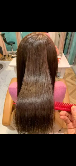 ロング ケアカラー/縮毛矯正 /レイヤー/板垣光采のヘアスタイル