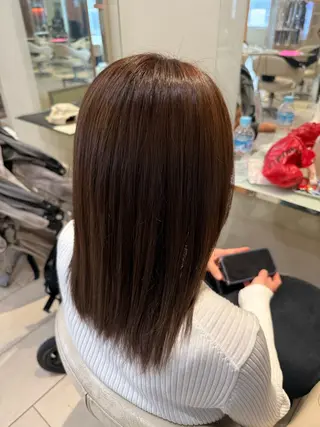 ミディアム 高階 深雪のヘアスタイル