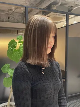 ミディアム カラー 💝透明感/ブリーチ /れい💝のヘアスタイル