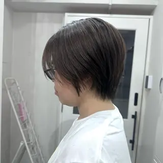 ショート カラー ハイトーン/ウルフ /エクステ/ましろのヘアスタイル