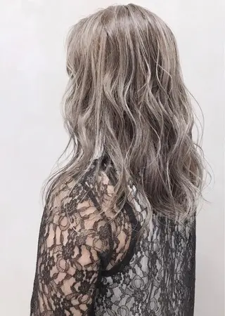 ロング カラー パーマ ヘアアレンジ EIGHTSOL博多 筑紫口店 溝口里穂のヘアスタイル