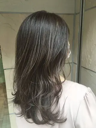 セミロング hair salon UNO伊勢原店所属・はる 「カラーモデル募集」のヘアスタイル