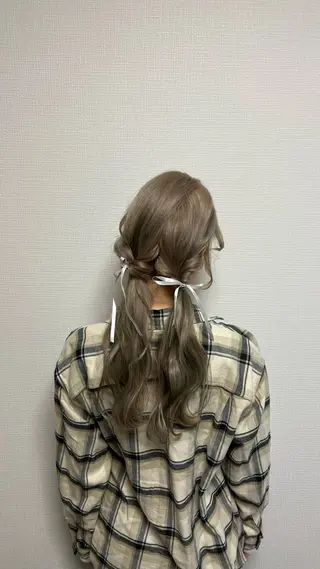 ロング ヘアアレンジ カラー/ヘアセット Nanami💗のヘアスタイル