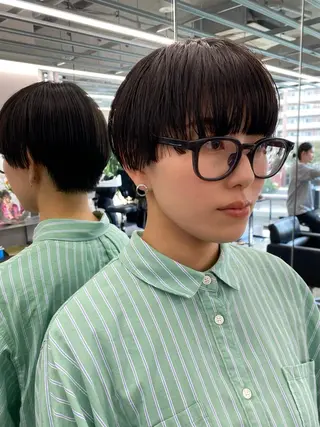 ショート 似合わせカット レイヤーボブウルフのヘアスタイル
