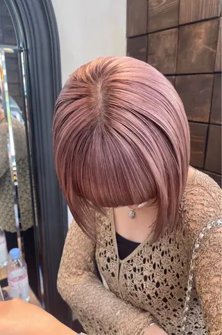 ミディアム カラー 銀座/MINX 宇都 愛梨/デザインカットのヘアスタイル