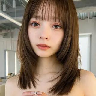 ミディアム カラー パーマ 美容院難民の救世主/ Gain KAKKYのヘアスタイル