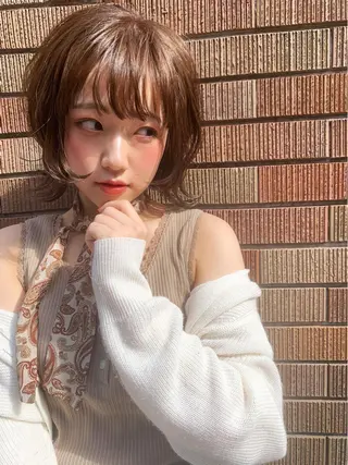 ショート カラー 38【サーティーエイト】所属・REINA 【デザイナー】のヘアスタイル