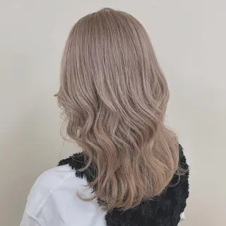 セミロング カラー ヘアアレンジ 🤎大人かわいい🤎 韓国レイヤー🤎力丸のヘアスタイル