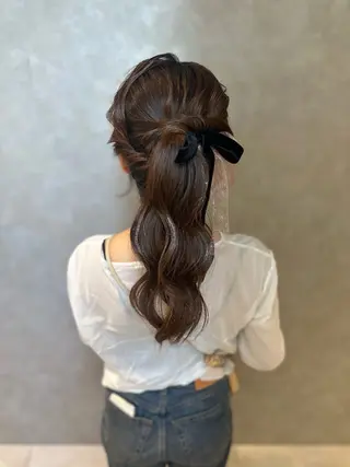 ロング ubu share salon所属・鈴村緋女／ヘアセット ／耳ツボジュエリーのその他イメージ