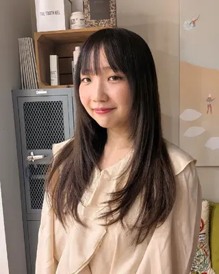 ロング 青木 力のヘアスタイル
