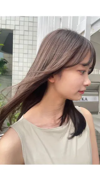 セミロング カラー ショート✂︎ ゆるパーマKANOのヘアスタイル