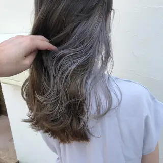 セミロング カラー ヘアアレンジ 【ツヤ髪美容師】 ツダケイスケのヘアスタイル