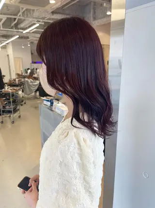 セミロング 店長 MANAMI /ブリーチ/骨格ボブのヘアスタイル