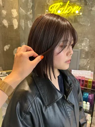 ミディアム ano @anomukuiのヘアスタイル