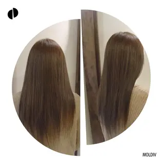 セミロング ロング カラー ✨縮毛矯正✨髪質改善 ナカシマ ユミのヘアスタイル