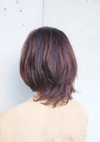 ミディアム パーマ 宮本 秀人のヘアスタイル