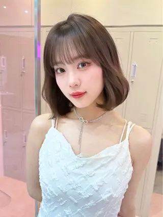 カラー 上品うるツヤ韓国ヘア 🤍Hanaのヘアスタイル