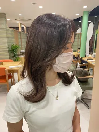 ロング カラー 韓国ヘア/レイヤー/ 暖色カラー/ Aiのヘアスタイル