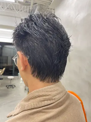 メンズ メンズカット ハイトーン[佐橋]のヘアスタイル