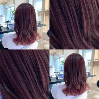 ミディアム カラー 🎀推し活カラー/ ピンクカラー/のののヘアスタイル