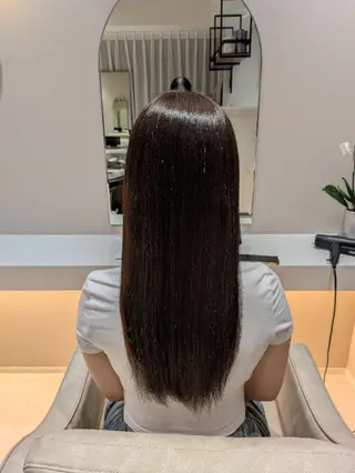 ロング カラー 吉田 美姫のヘアスタイル