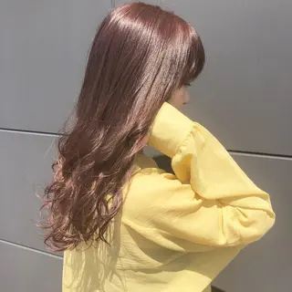 ロング カラー ヘアアレンジ 吉野 優子のマツエク・マツパデザイン