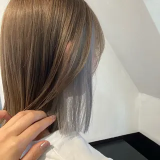 ミディアム カラー hair salon mtm所属・🕊mtm🫧梅田/ 定額制/透明感/艶髪のヘアスタイル