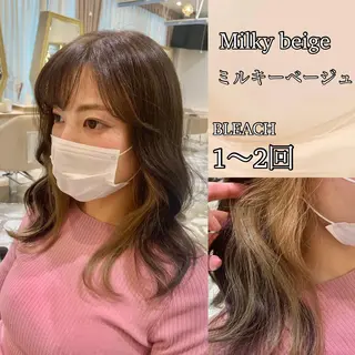 セミロング カラー パーマ ヘアアレンジ メンズ キッズ ネイル マツエク・マツパ アイブロウ 《褒められる》 透明感カラー/小嶋のヘアスタイル