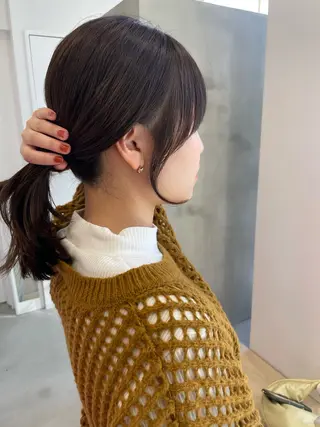 ミディアム カラー DECORA SORAN【本川越】所属・韓国/顔周り/ボブ/ ショート/大川陽太のヘアスタイル