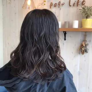 セミロング パーマ 透明感カラー/ 寺田千雅子のヘアスタイル