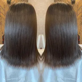 セミロング カラー tocca 💜石田愛結💜のヘアスタイル