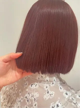 ミディアム ボブパーマ ♡ヨシカワハナコのヘアスタイル
