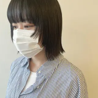 ミディアム カラー ヘアアレンジ ヤマモト マイのヘアスタイル