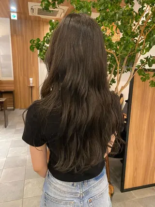 ロング カラー 穂乃香 ショートパーマ☘️のヘアスタイル