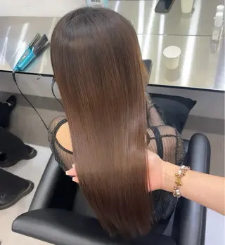 ロング カラー パーマ 巻ける縮毛矯正 Sachi🐰のヘアスタイル