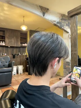 メンズ 韓国ヘア🫧艶カラー 🫧髪質改善/オオヤのヘアスタイル