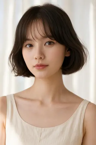 ミディアム パーマ 江連 将のヘアスタイル